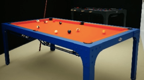 Photo d'un billard customisé