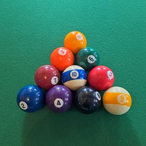 Billard américain - Disposition des billes jeu de la 10