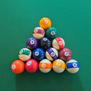 Billard américain - Disposition des billes jeu de la 8