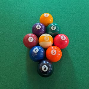 Billard américain - Disposition des billes jeu de la 9
